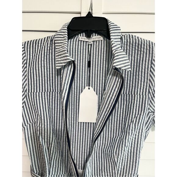 NWT English Factory Striped Jumpsuit Size XS - Picture 5 of 8